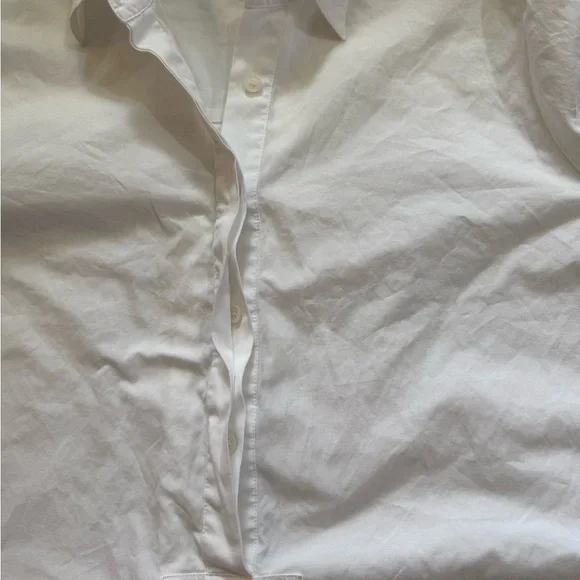 Lafayette 148 White Long Sleeve Tunic Top with Pockets-Size 8 - Picture 6 of 12